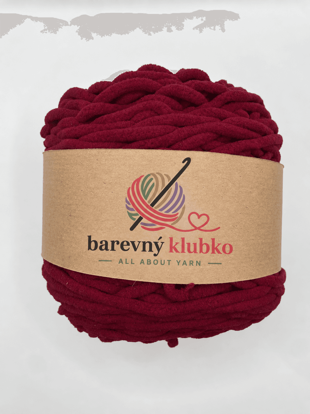 Polyesterová příze 200 g, barva Burgundská
